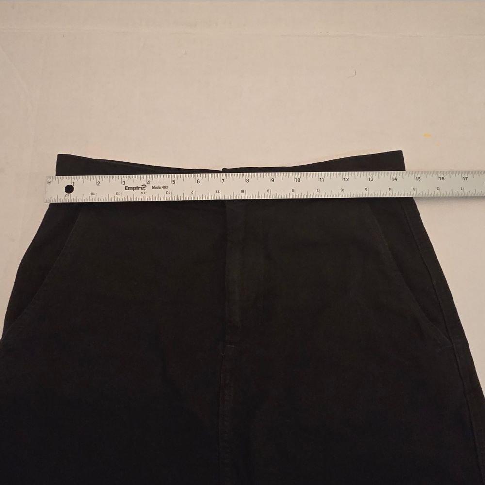 Everlane The Canvas Stamp Mini Skirt Size 6 In Black - Picture 10 of 16